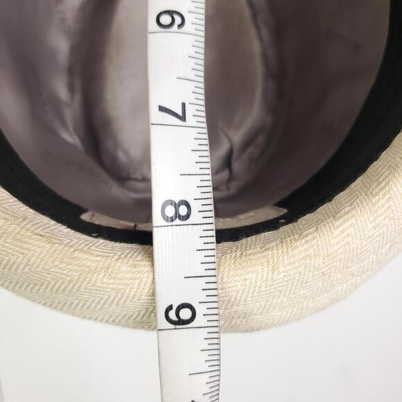 Stetson Hat Mens Linen Blend Small Medium Fedora Beachy All American Derby 60s - Picture 11 of 11